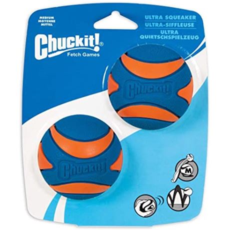 Chuckit Ultra Squeaker Ball 2 db-os szett M-es